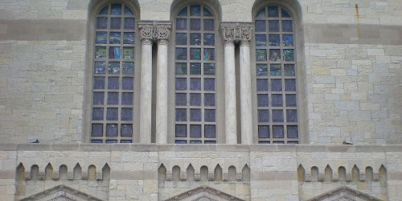 Photo of windows and columns from a building's exterior